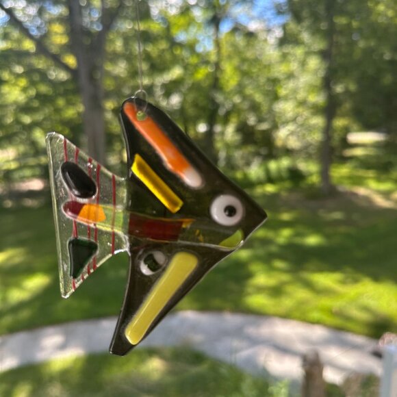 #7435 FISH SUN CATCHER SUN FUSED GLASS - Picture 6 of 11